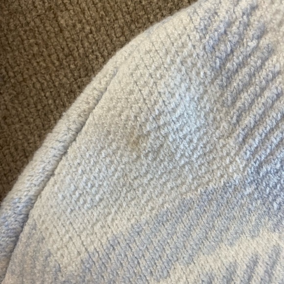 Blue and White Checkered Cropped Cardigan - Picture 2 of 2